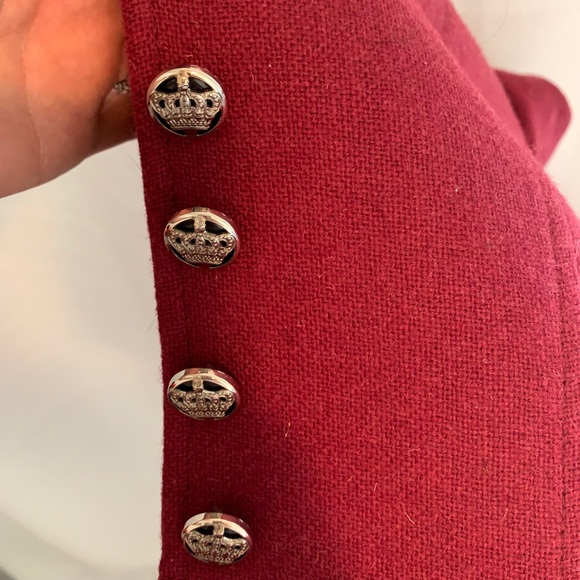 Unique red military style jacket - Picture 4 of 5